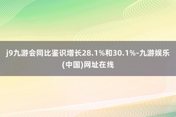 j9九游会同比鉴识增长28.1%和30.1%-九游娱乐(中国)网址在线