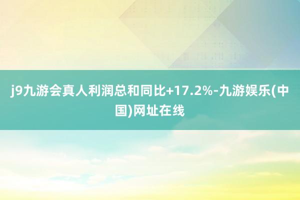 j9九游会真人利润总和同比+17.2%-九游娱乐(中国)网址在线