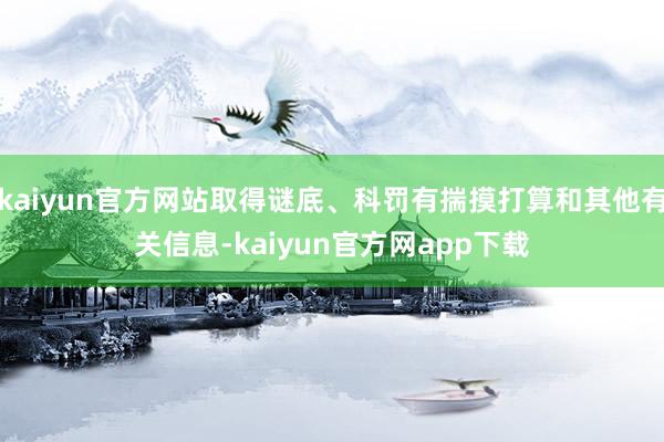 kaiyun官方网站取得谜底、科罚有揣摸打算和其他有关信息-kaiyun官方网app下载