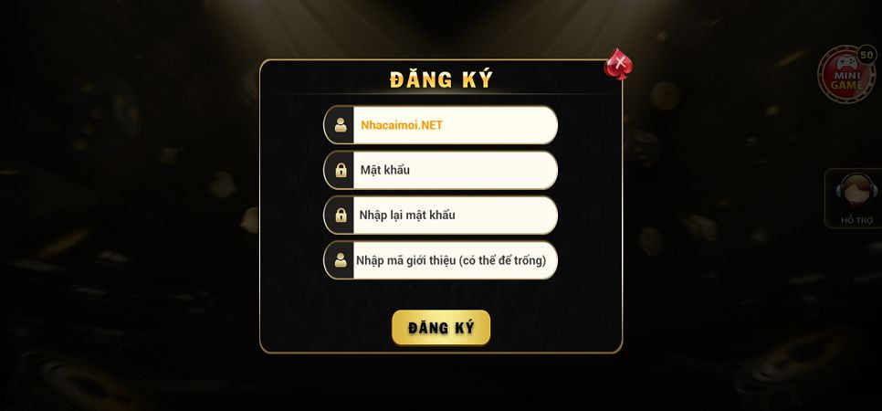 Đăng ký làm thành viên của Câu lạc bộ U888 để nhận mã đổi thưởng trò chơi thẻ bài miễn phí - U888